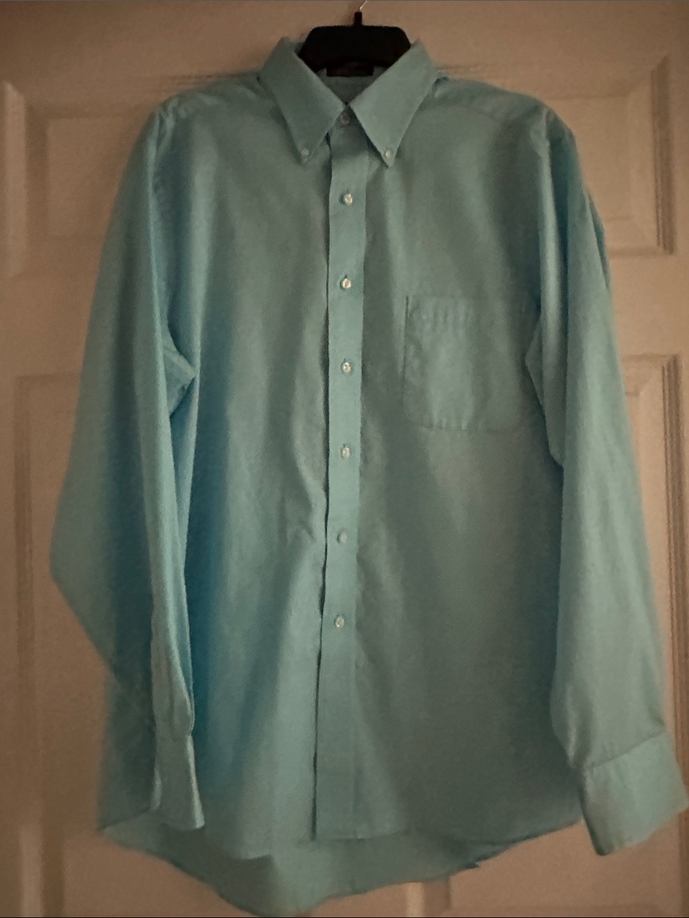 Izod Men's Light Blue Button-Down Dress Shirt